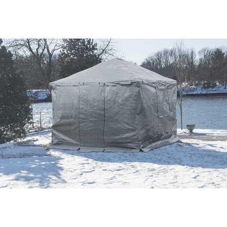 Sojag Grey Universal Winter Cover for Gazebos, 8 ft. x 8 ft. 135-9166934